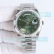 TWB Swiss 2836 replica Rolex Day-Date II 40 Green Roman Yellow Gold President Watch (7)_th.jpg
